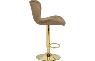 Барный стул Porch, темно-бежевый / золотой