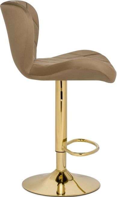 Барный стул Porch, темно-бежевый / золотой