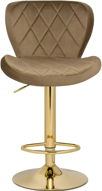Барный стул Porch, темно-бежевый / золотой