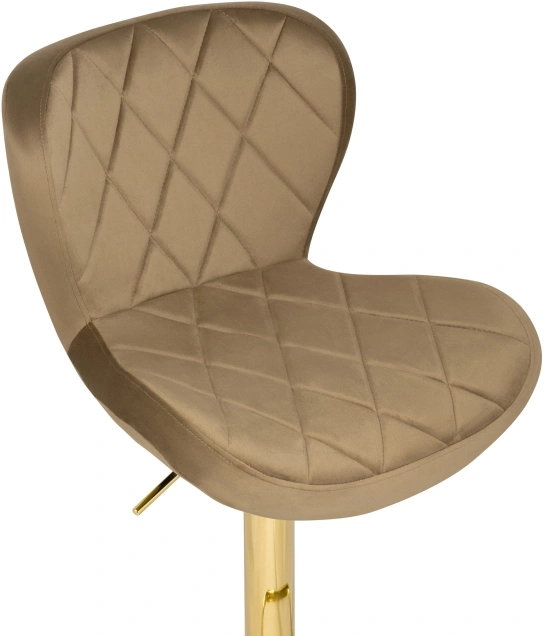 Барный стул Porch, темно-бежевый / золотой