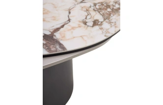 Кофейный стол Niklas TL-312, испанская керамика, стекло, МДФ окрашенный, темно-серый МДФ каркас