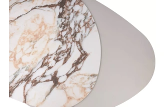 Кофейный стол Niklas TL-312, испанская керамика, стекло, МДФ окрашенный, темно-серый МДФ каркас