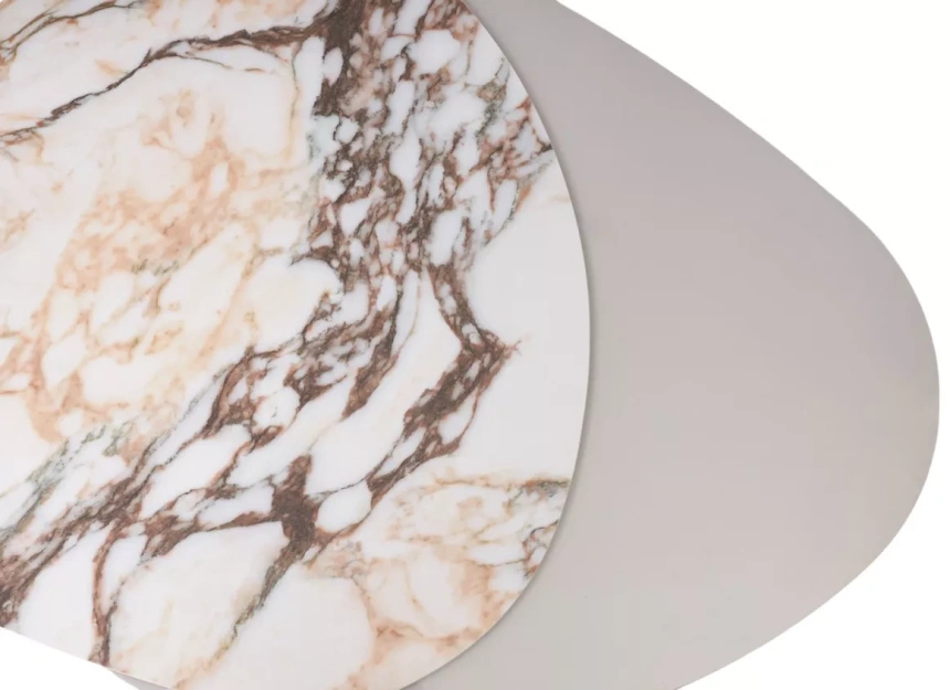 Кофейный стол Niklas TL-312, испанская керамика, стекло, МДФ окрашенный, темно-серый МДФ каркас