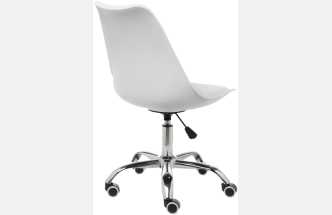Компьютерное кресло Kolin, без подлокотников, white