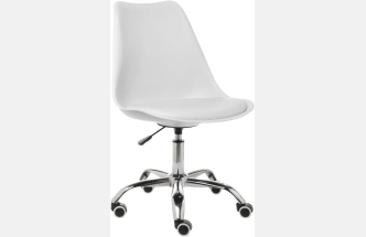 Компьютерное кресло Kolin, без подлокотников, white