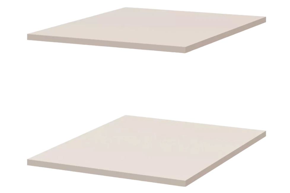 Комплект полок Лаура для шкафа однодверного, Кашемир серый
