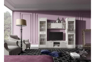 Полка закрытая Элана, навесная, бодега белая