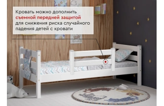 Кровать детская Соня-1, 80*190, белый