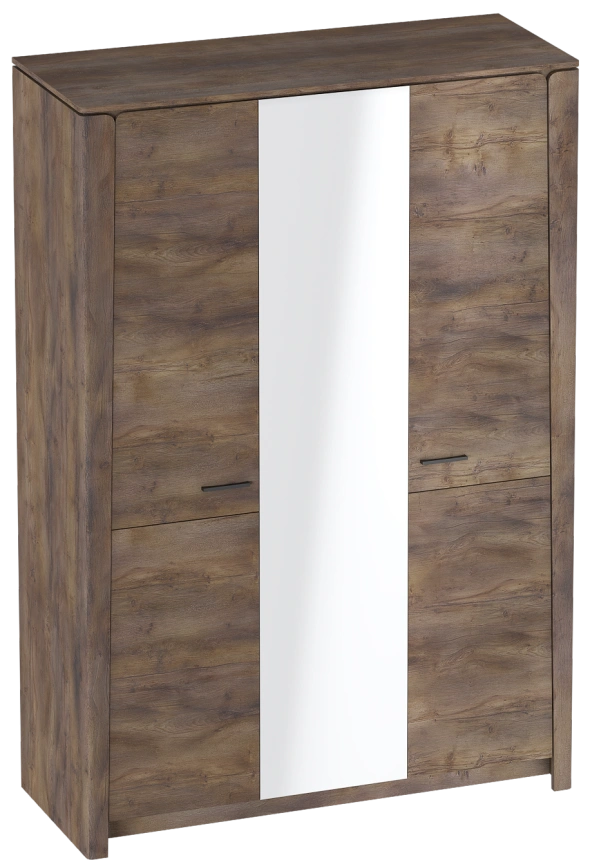 Шкаф трехдверный Мальта, распашной с зеркалом, таксония
