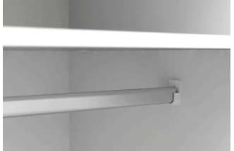 Шкаф трехстворчатый Соната, распашной для одежды, белый фон / дуб сонома