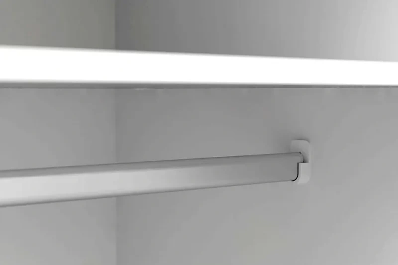 Шкаф трехстворчатый Соната, распашной для одежды, белый фон / дуб сонома