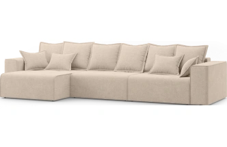 Диван угловой трехместный Венте, модель 035, Danco 130 (бежевый)