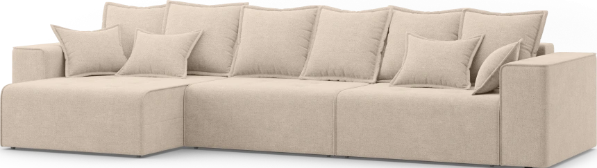 Диван угловой трехместный Венте, модель 035, Danco 130 (бежевый)