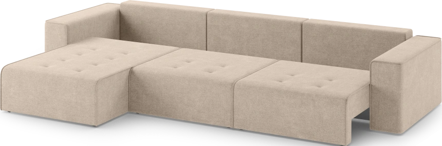Диван угловой трехместный Венте, модель 035, Danco 130 (бежевый)