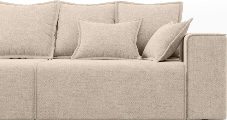 Диван угловой трехместный Венте, модель 035, Danco 130 (бежевый)