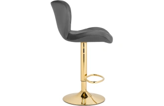 Барный стул Porch, темно-серый / золотой