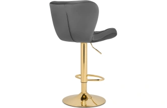 Барный стул Porch, темно-серый / золотой
