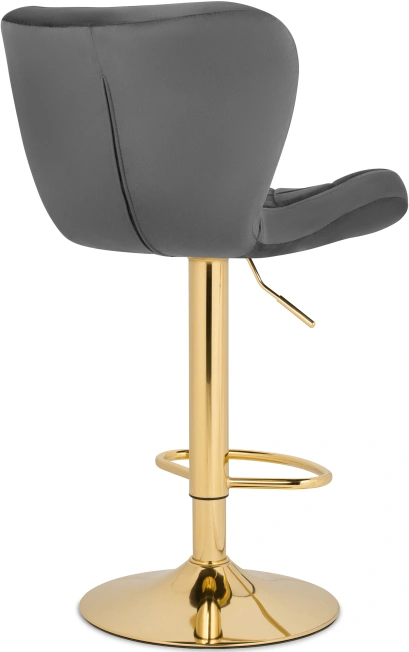 Барный стул Porch, темно-серый / золотой