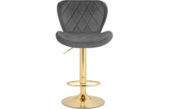Барный стул Porch, темно-серый / золотой