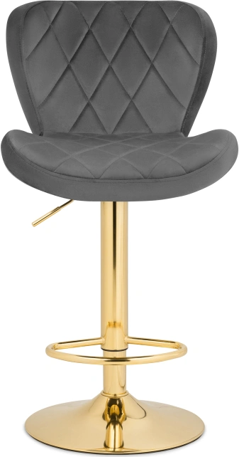 Барный стул Porch, темно-серый / золотой