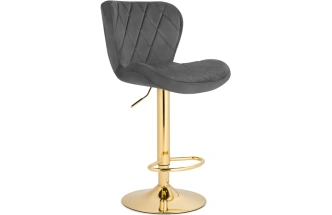 Барный стул Porch, темно-серый / золотой