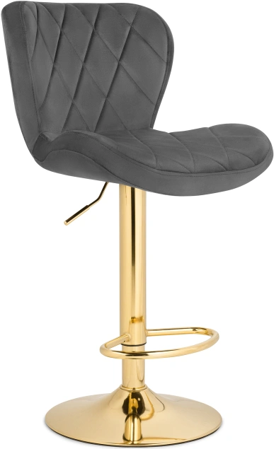 Барный стул Porch, темно-серый / золотой