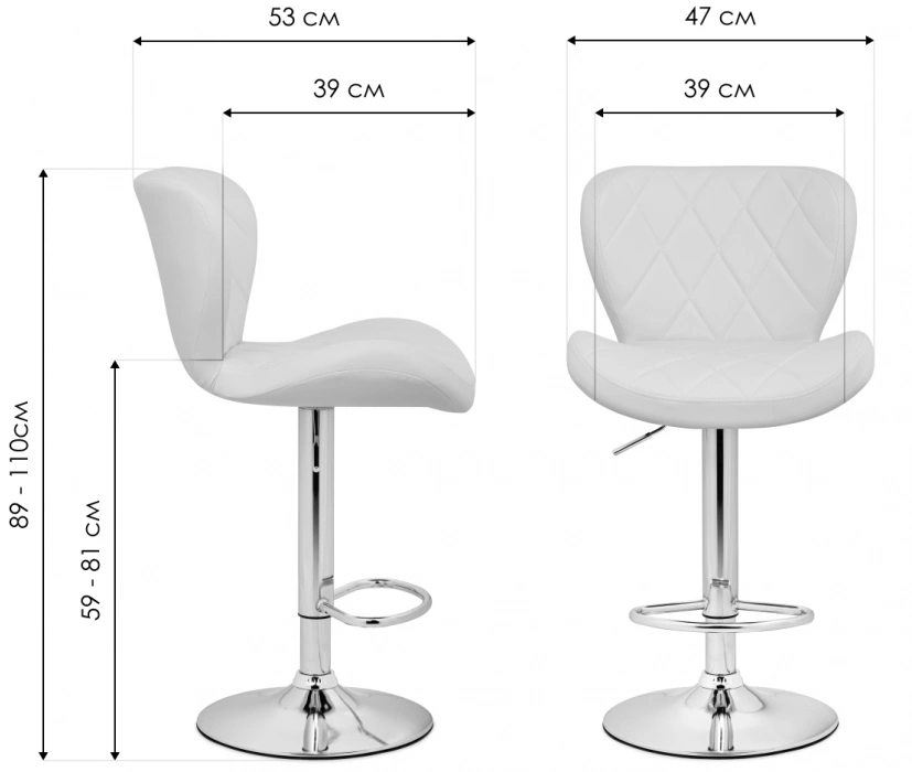 Барный стул Porch, темно-серый / золотой