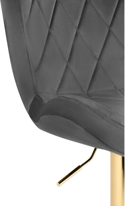 Барный стул Porch, темно-серый / золотой