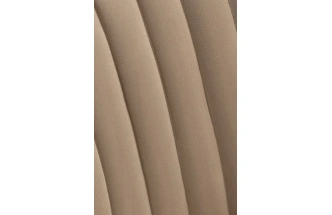 Стул Седа, мягкий, велюр бежевый / черный