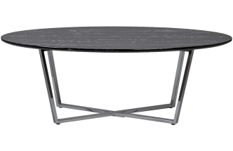 Журнальный стол 30B-85511, 65x120x41, МДФ с полимерным покрытием, черный мрамор / хром 