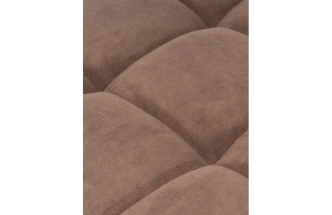 Барный табурет Лофт, микровелюр катания корица / черный матовый