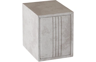 Тумба прикроватная Севилья, мягкая, с ящиками, велюр, тиффани бежевый