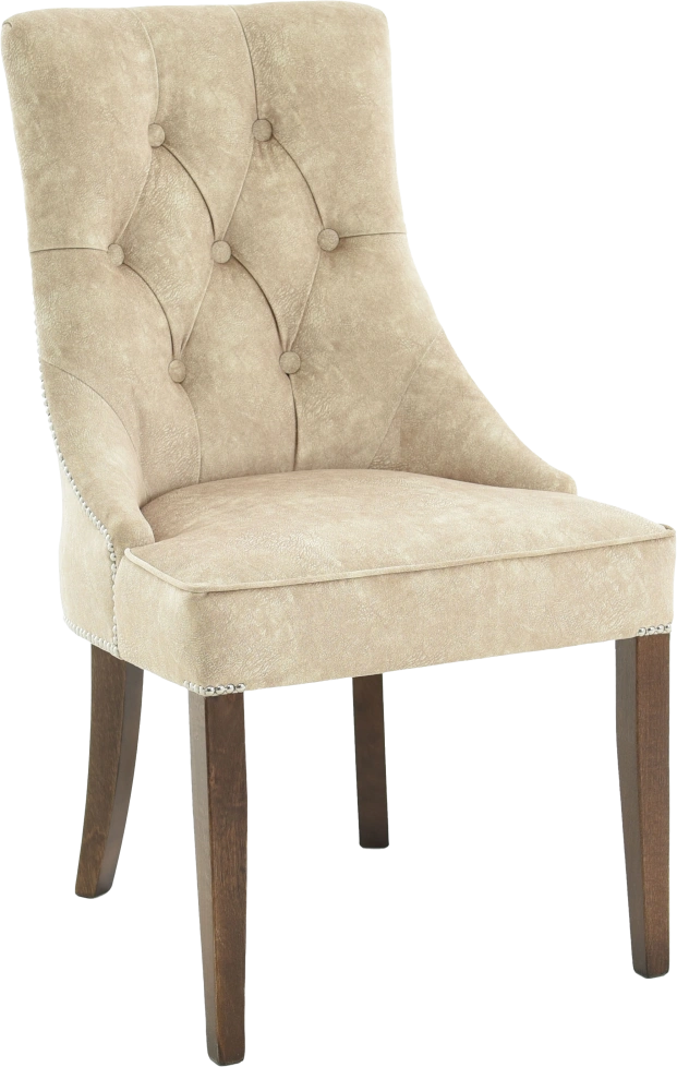 Стул Боска, мягкий, милано 01, велюр, каркас орех темный