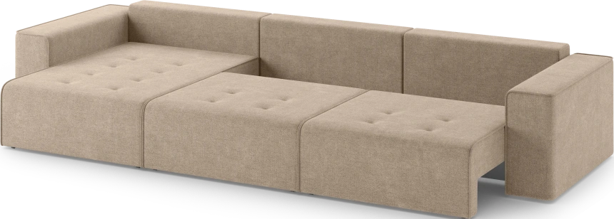 Диван угловой трехместный Венте, модель 035, Danco 290 (коричневый)