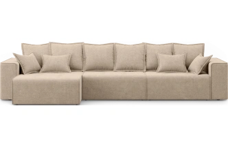 Диван угловой трехместный Венте, модель 035, Danco 290 (коричневый)