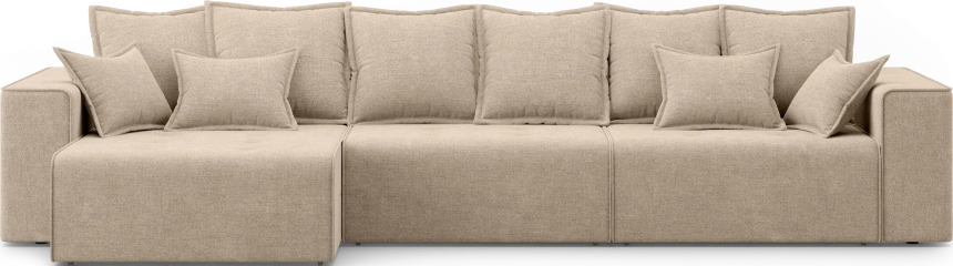 Диван угловой трехместный Венте, модель 035, Danco 290 (коричневый)