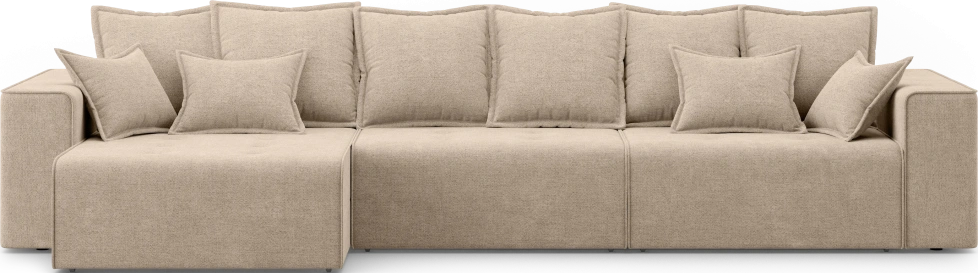 Диван угловой трехместный Венте, модель 035, Danco 290 (коричневый)