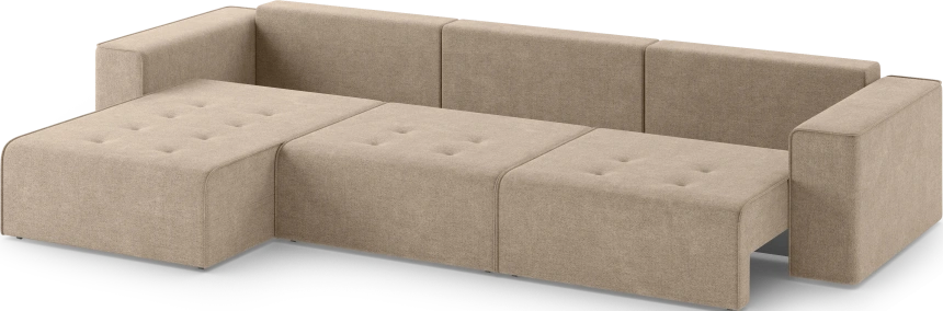 Диван угловой трехместный Венте, модель 035, Danco 290 (коричневый)