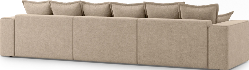 Диван угловой трехместный Венте, модель 035, Danco 290 (коричневый)