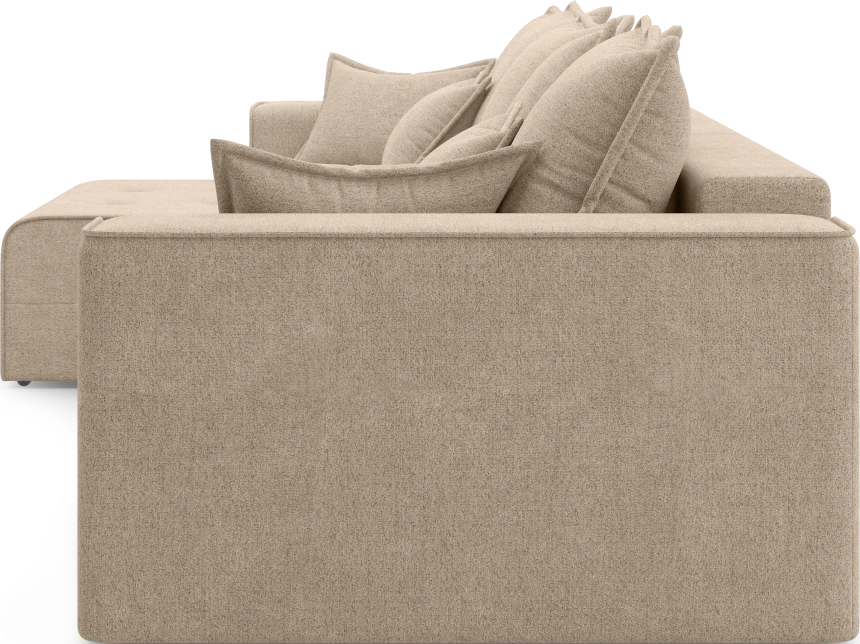 Диван угловой трехместный Венте, модель 035, Danco 290 (коричневый)