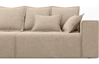 Диван угловой трехместный Венте, модель 035, Danco 290 (коричневый)