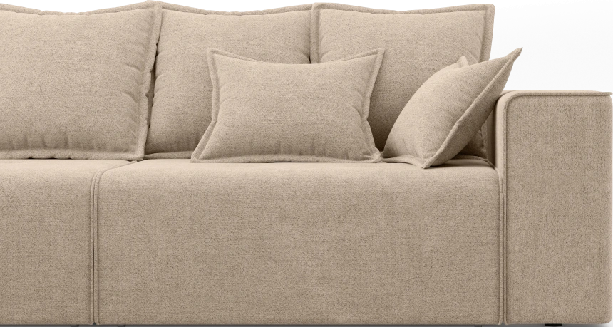 Диван угловой трехместный Венте, модель 035, Danco 290 (коричневый)