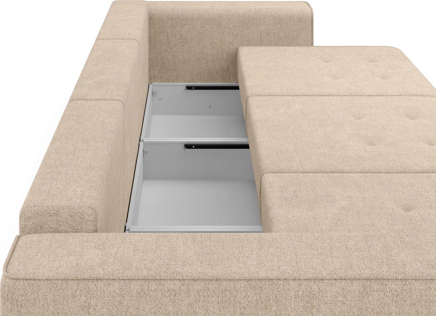 Диван угловой трехместный Венте, модель 035, Danco 290 (коричневый)