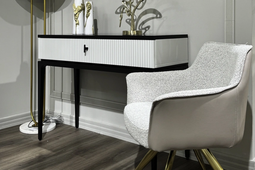 Туалетный столик Este, черный / серый