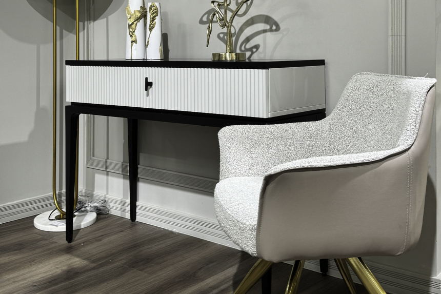 Туалетный столик Este, черный / серый