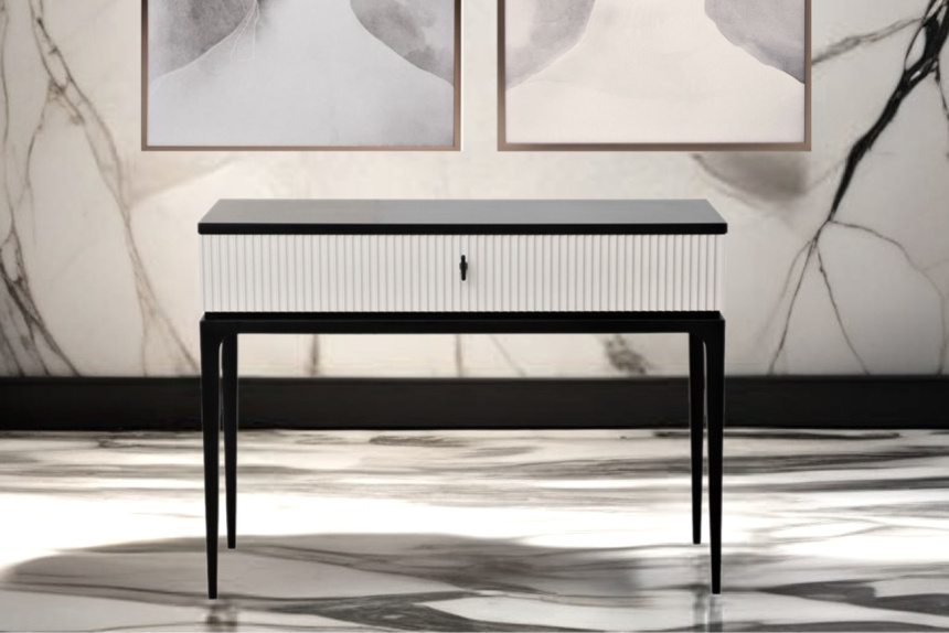 Туалетный столик Este, черный / серый