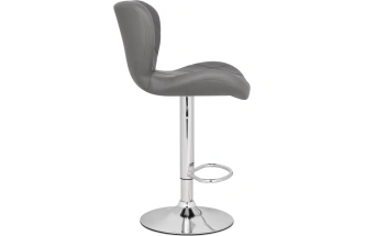 Барный стул Porch, серый / хром