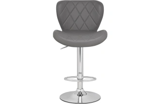 Барный стул Porch, серый / хром