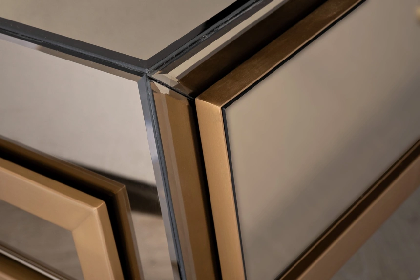 Туалетный столик KFG210, бронза / золото