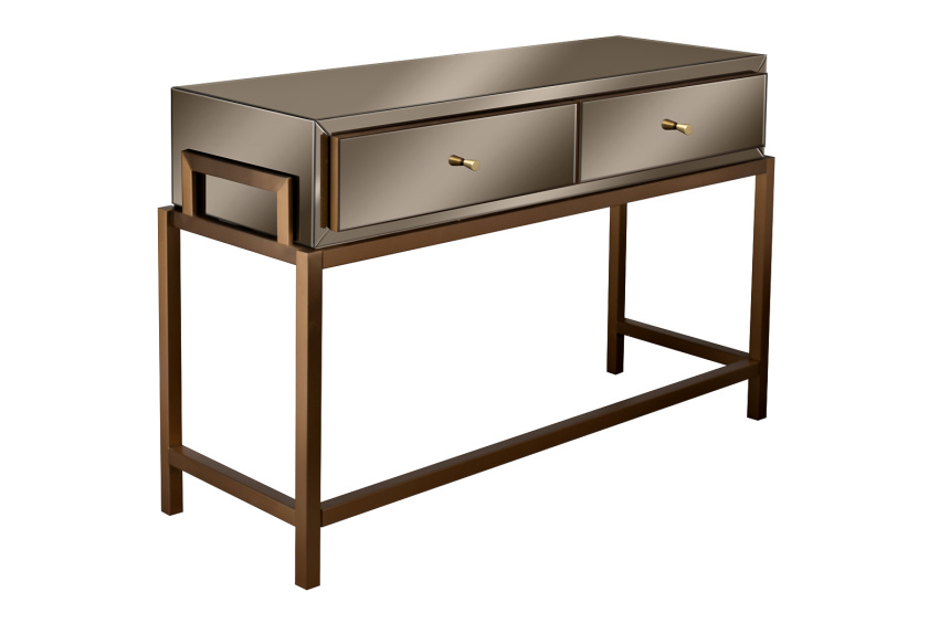 Туалетный столик KFG210, бронза / золото